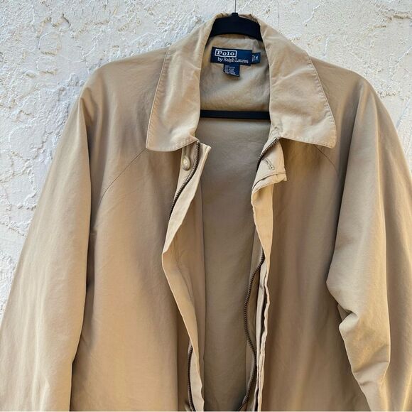 POLO RALPH LAUREN Coat Men Medium Field Barn Outdoor Car Full Zip Pockets - Picture 3 of 10